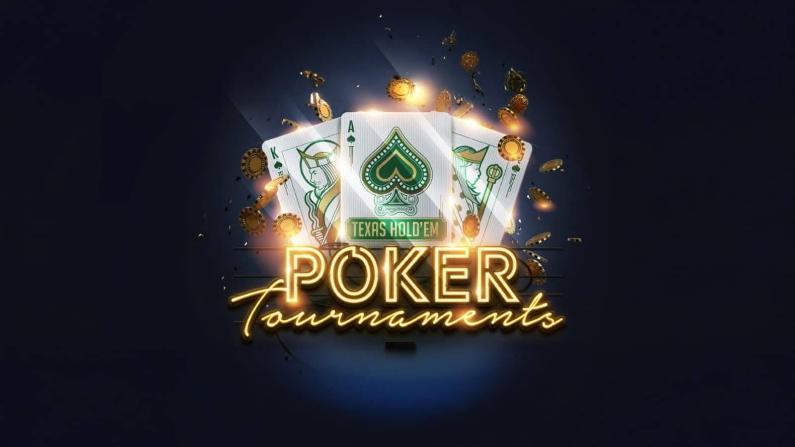 Poker themed promotional graphic